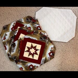 Rustic Farmhouse Quilted Placemats